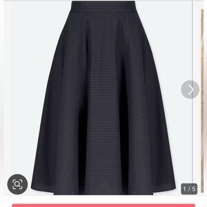 Uniqlo navy midi circle skirt